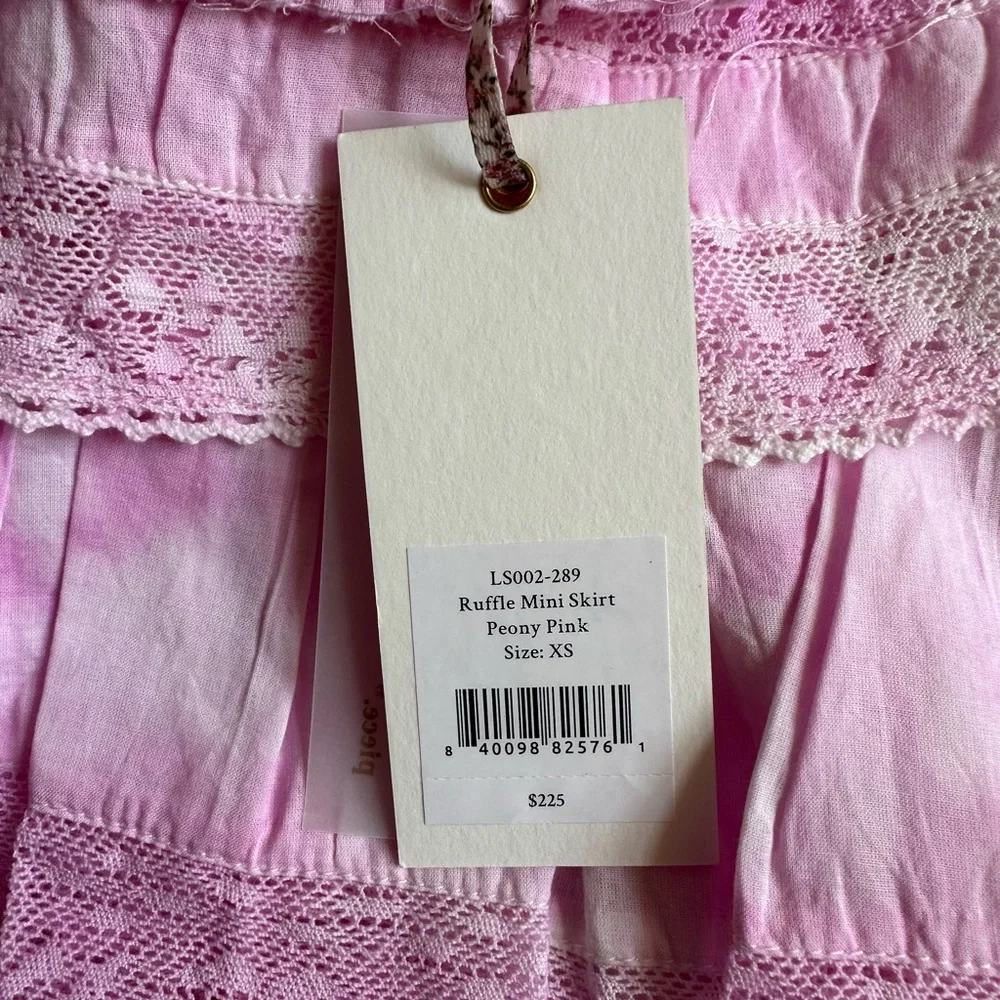 LoveShackFancy Ruffle Mini Skirt - Picture 4 of 4